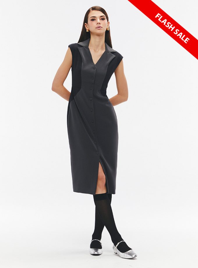 SS25 Thomp L’Oeil Color Block Dress DS-8250212