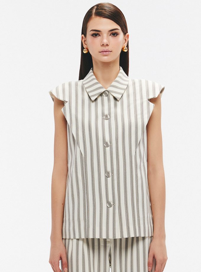 SS25 Thomp L’Oeil Collar Vest VS-8250406