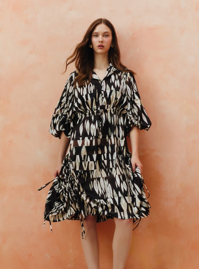 AW25 Moorish Ikat Dress DS-8251001
