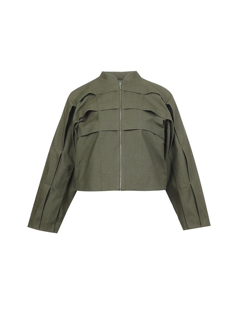 AW25 Stripe Volume Draping Jacket JK-8250805 - Image 9