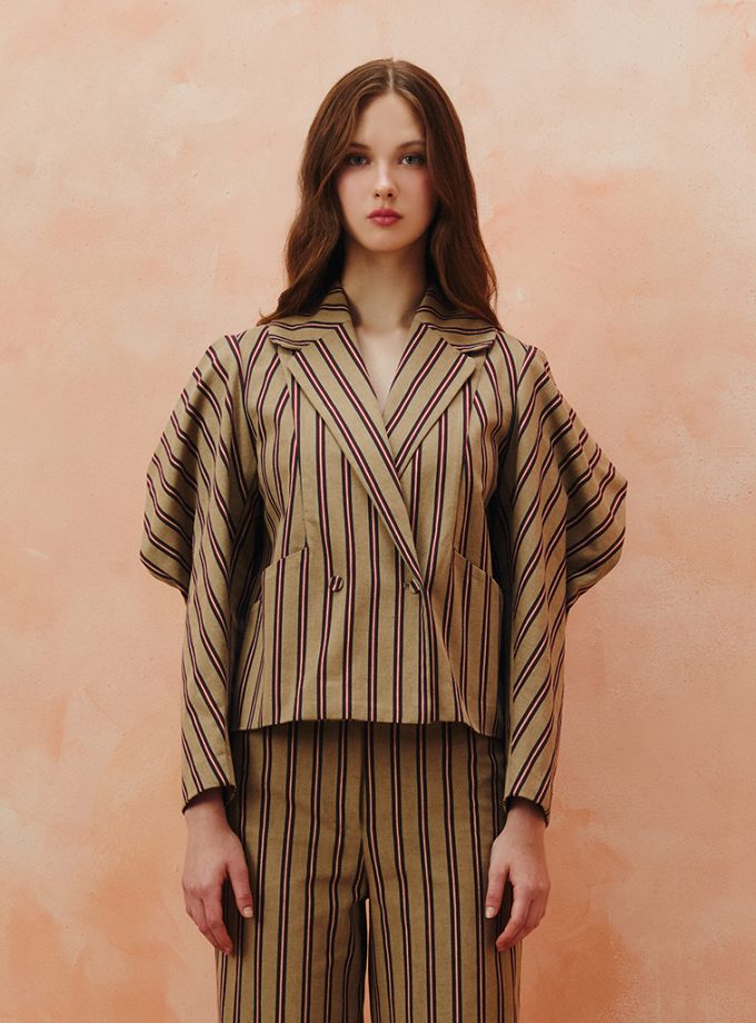 AW25 Ziggy Cut Stripe Jacket JK-8251007