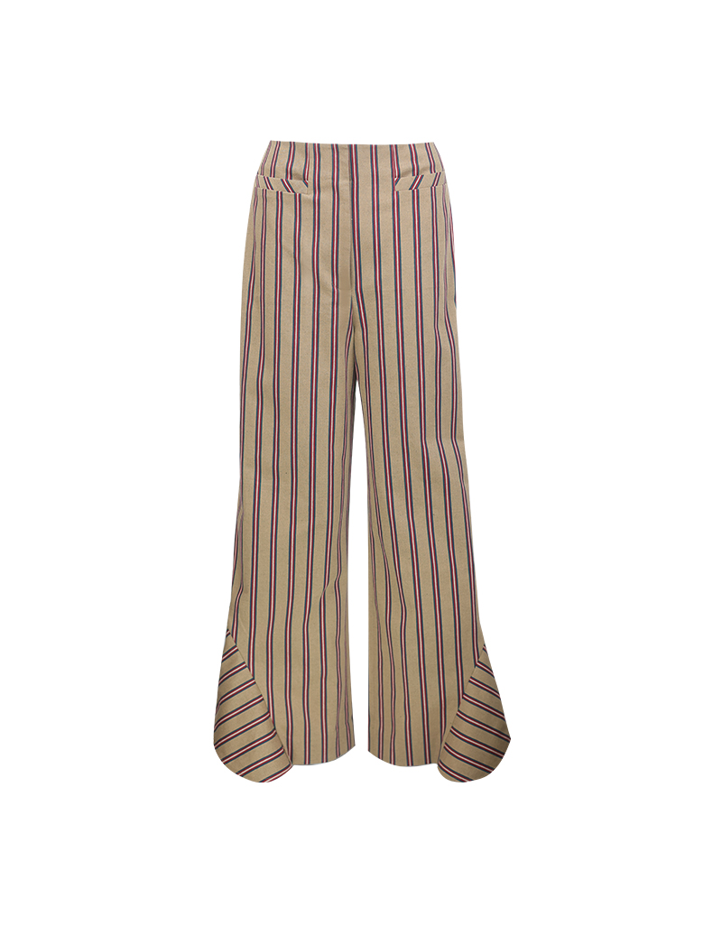 AW25 Stripe Flare Hem Pants PN-8251010 - Image 5