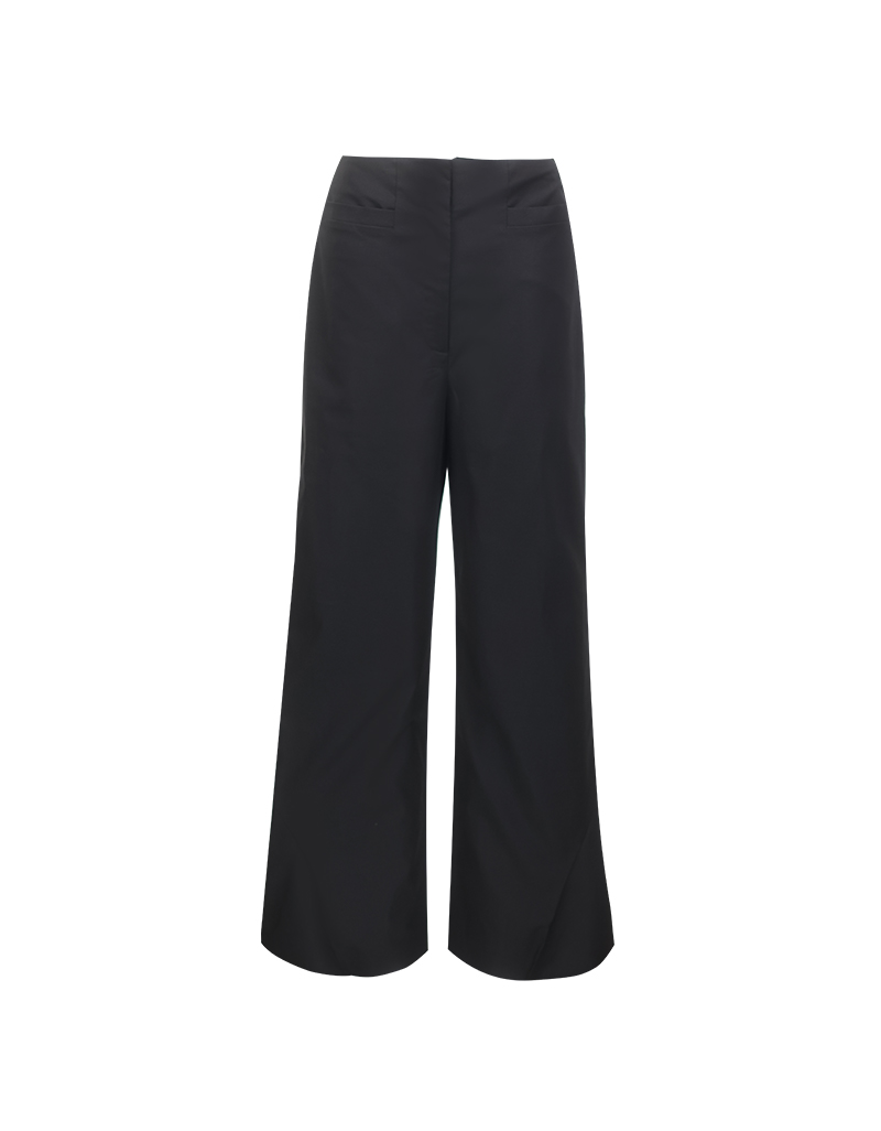 AW25 Black Ziggy Cut Flare Pants PN-8251017 - Image 5