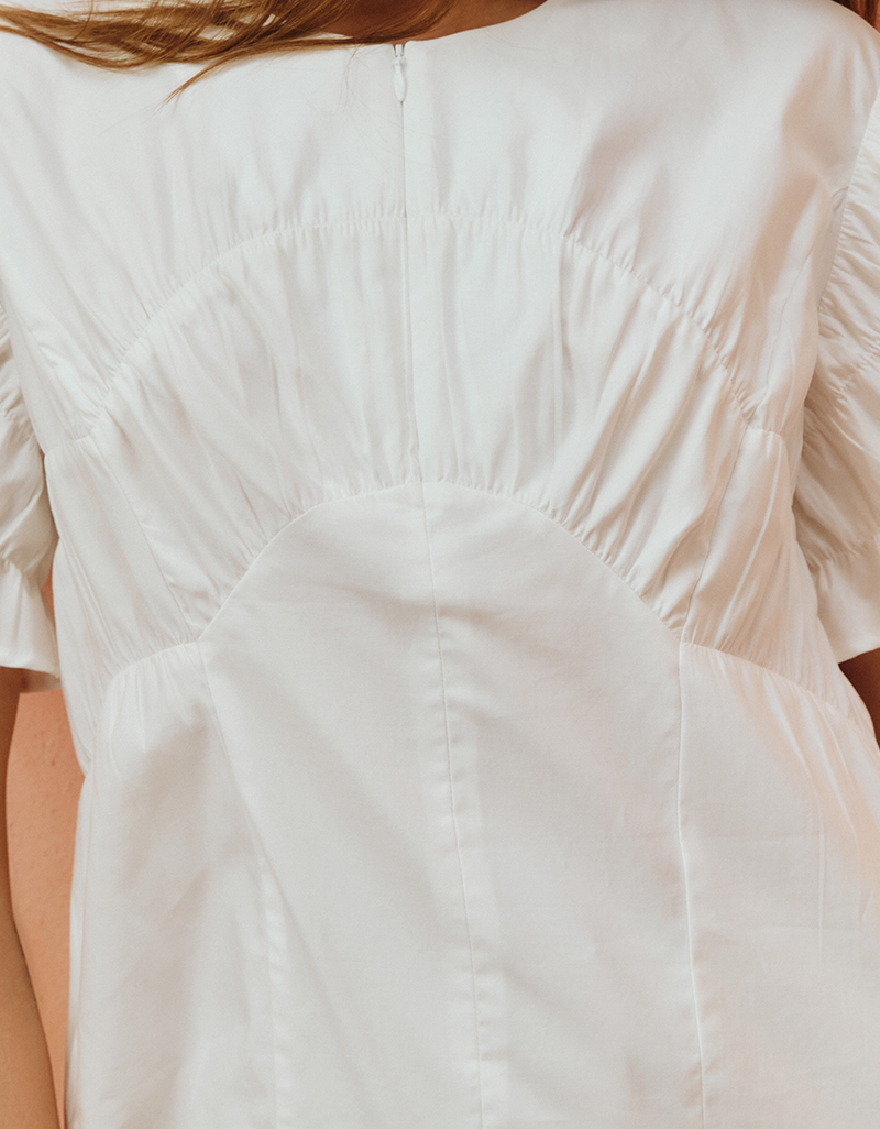 AW25 Seascape Arc Shirring Top BL-8250905 - Image 4