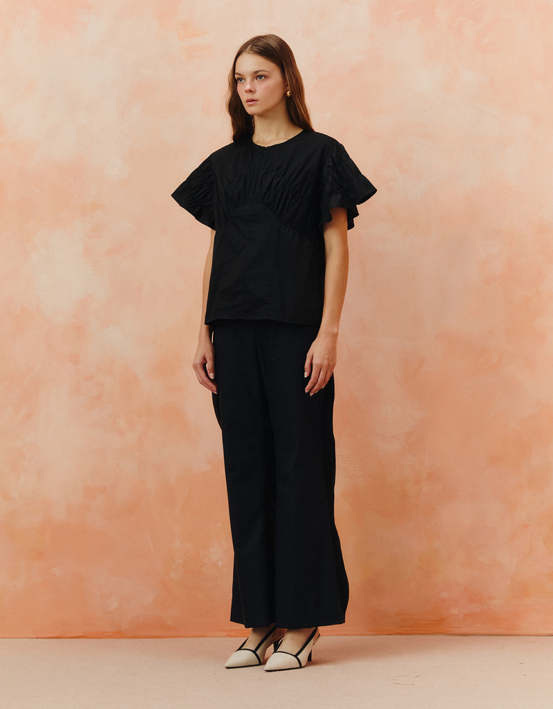 AW25 Seascape Arc Shirring Top BL-8250905 - Image 6