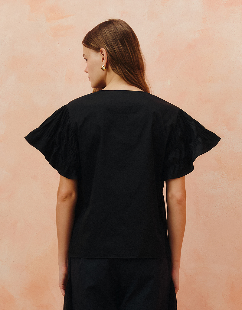 AW25 Seascape Arc Shirring Top BL-8250905 - Image 8