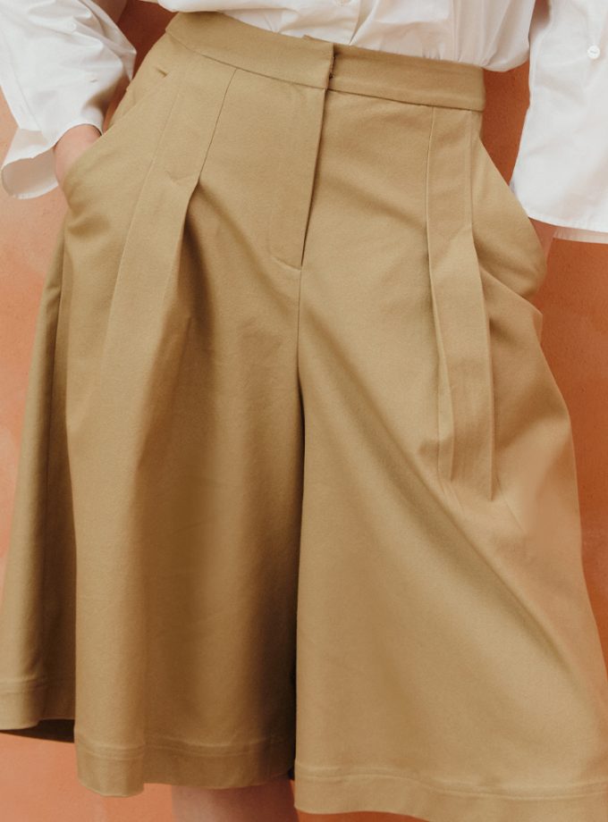 AW25 Bermuda Pleated Shorts PN-8250910