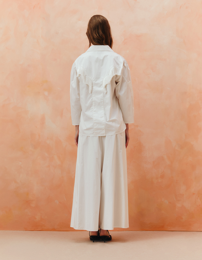 AW25 Pleated Wide-Leg Skirt-Trousers Pants PN-8251012 - Image 7