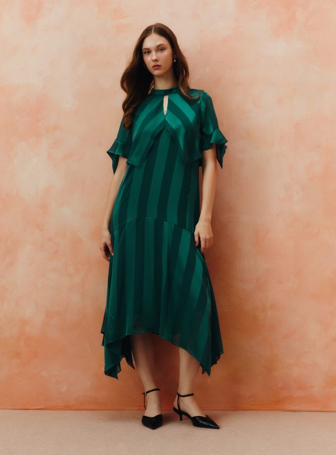 AW25 Sheer Stripe Dress DS-8251210