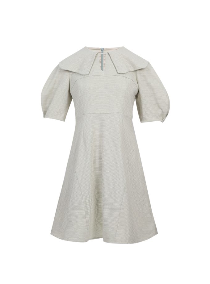 AW25 Japanese Tweed Petal Volume Dress DS-8260205