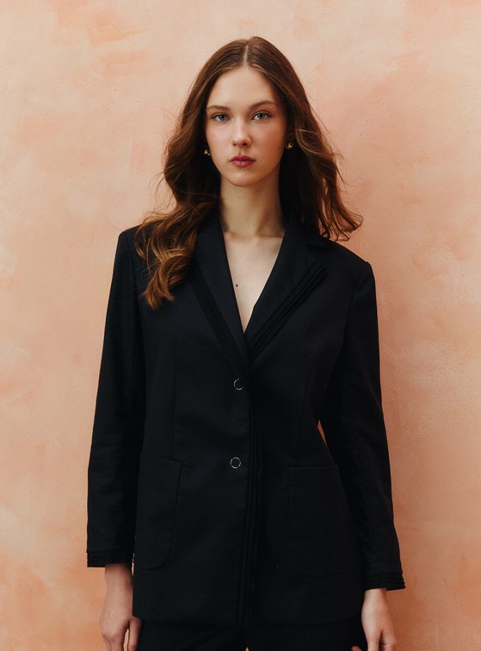 AW25 Coastal Ridge Trim Blazer JK-8251114