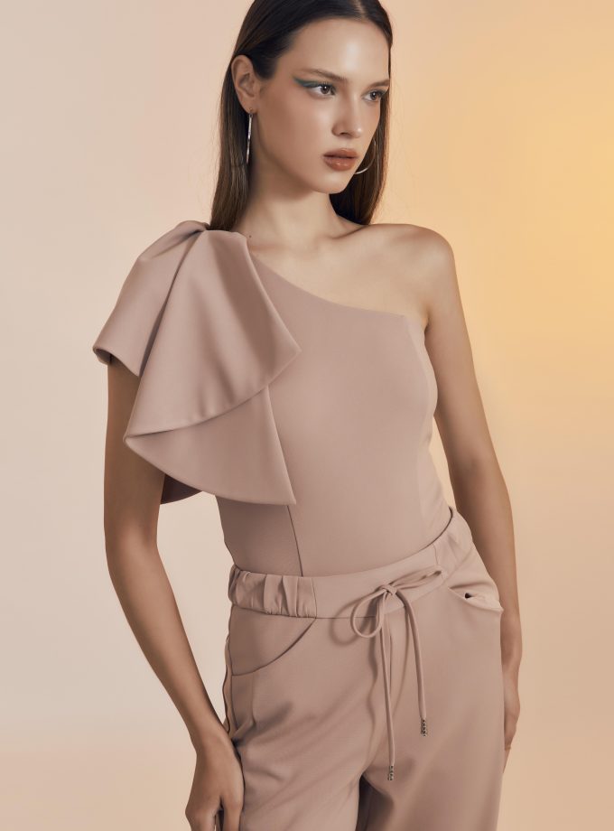 SS23 One Shouldered Drapping Bodysuit BL-8230507