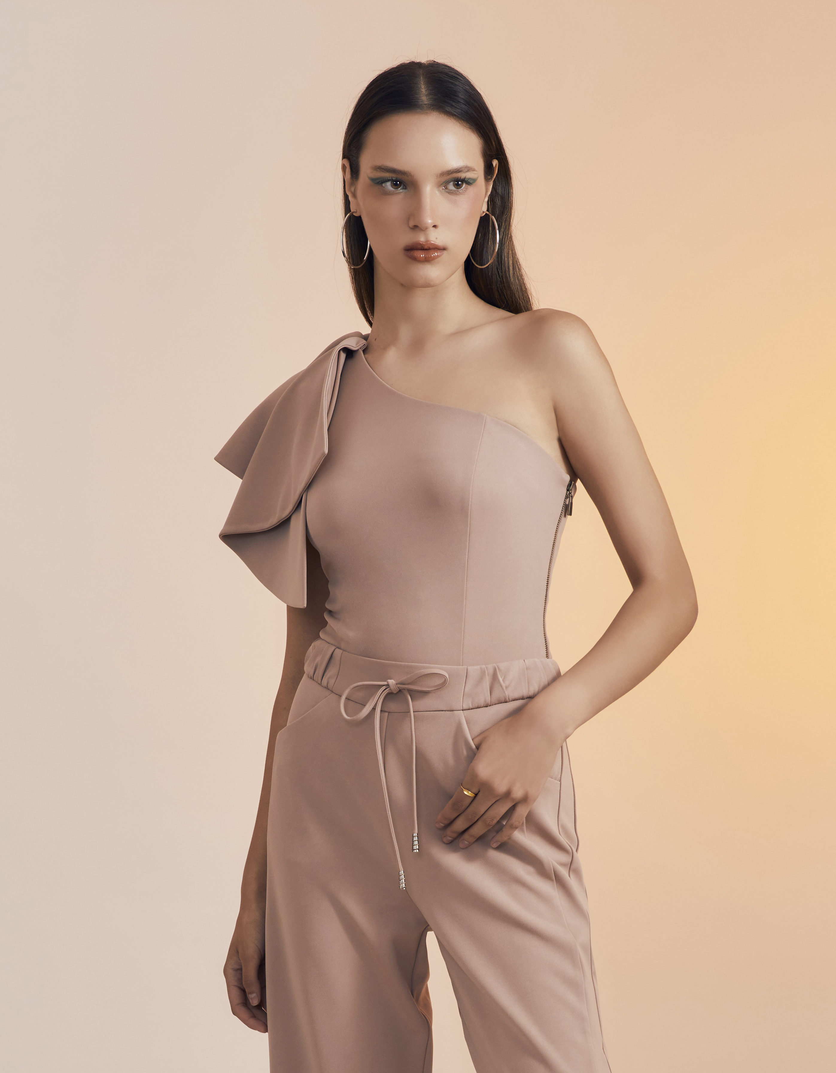 SS23 One Shouldered Drapping Bodysuit BL-8230507 - Image 3